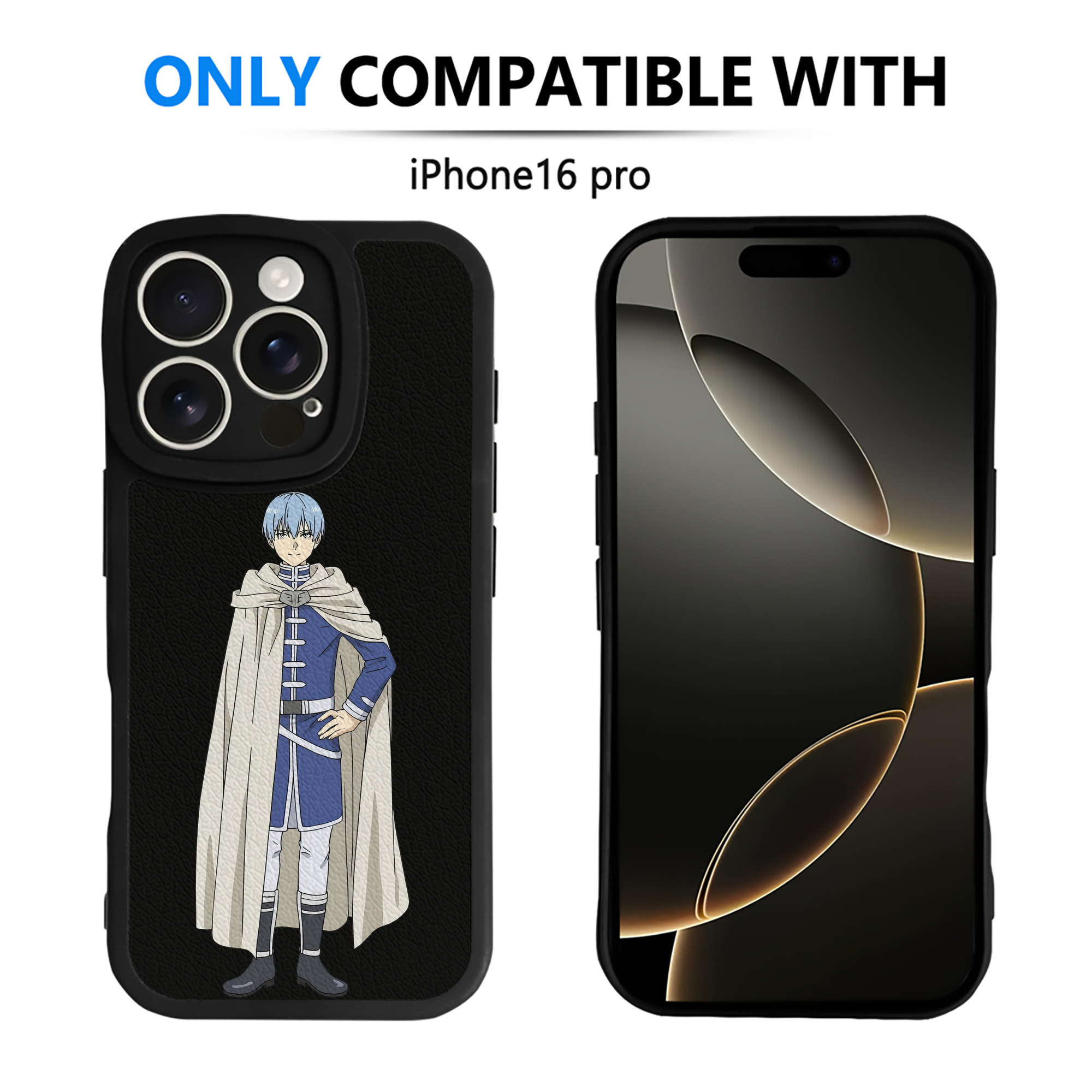 （画像用） 葬送のフリーレン Frieren 【iPhone 16シリーズ対応】シリコンスマホケース（レザー調） 材質：シリコン